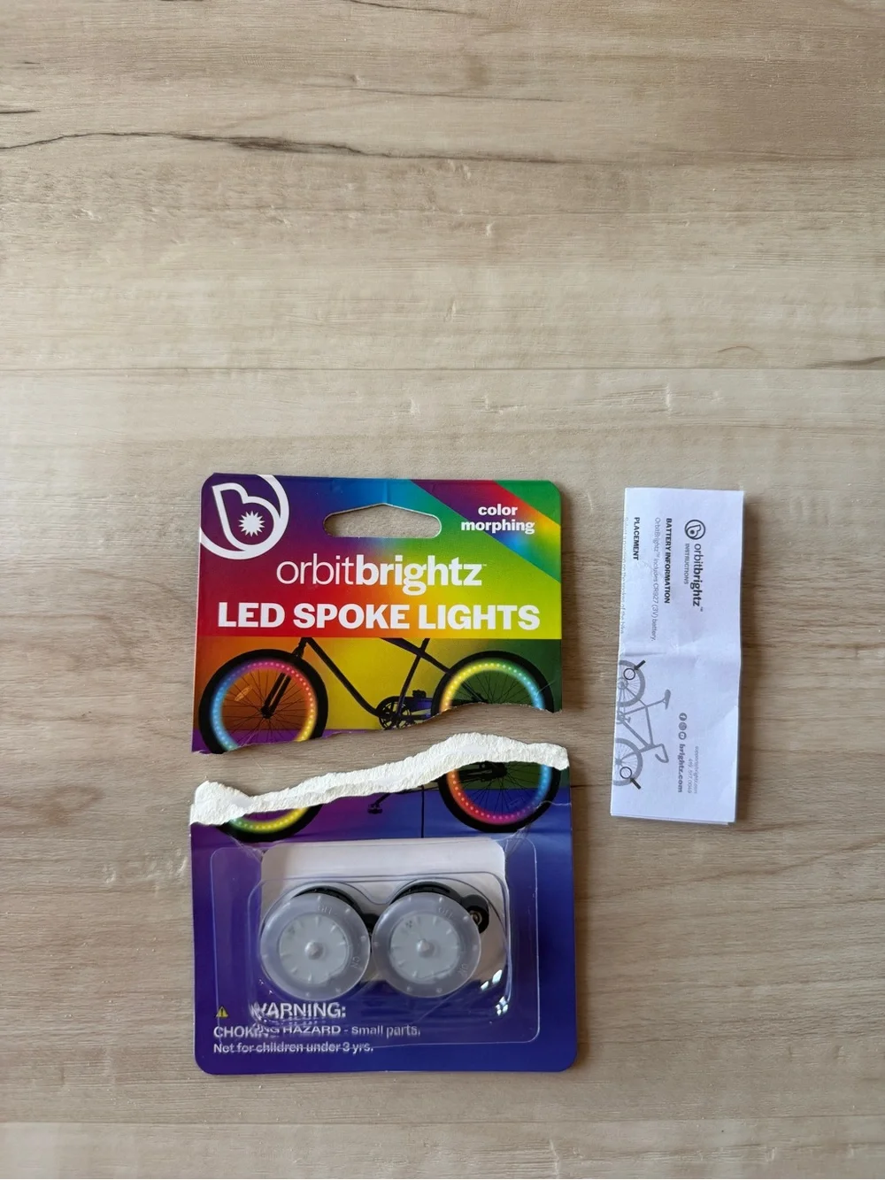 orbitbrightz LED Spoke Lights — Color Morphing Bike Lights